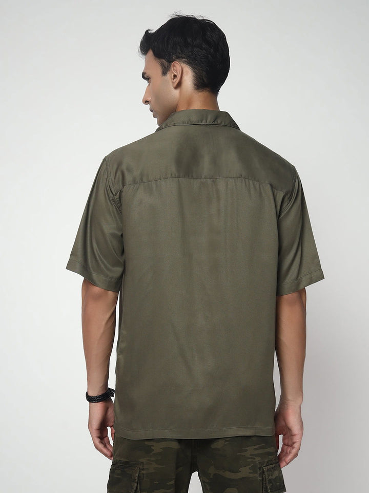 Green relaxed shirt - St.Jones