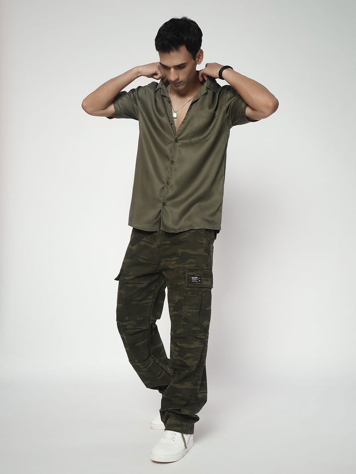 Green relaxed shirt - St.Jones