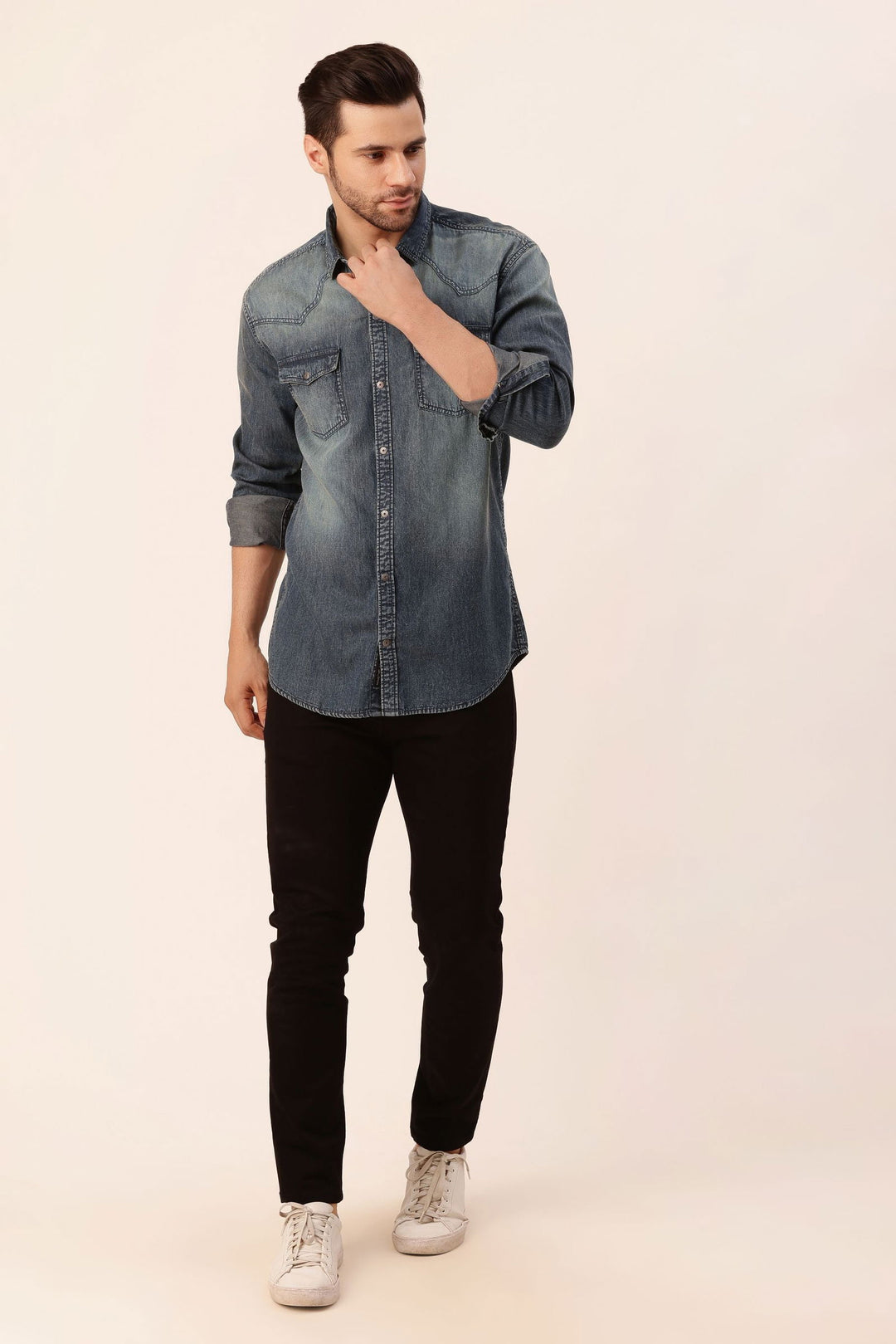 Greyish denim shirt - St.Jones