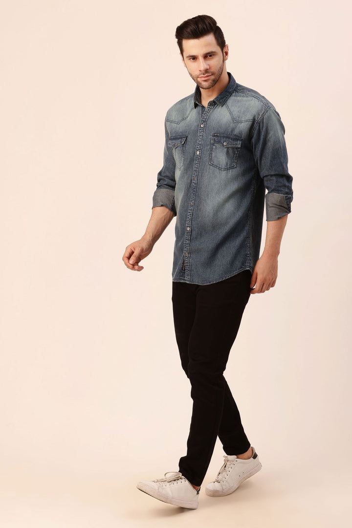 Greyish denim shirt - St.Jones