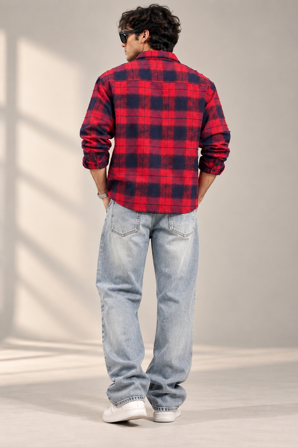 Rugged Boxy Red Check Shirt