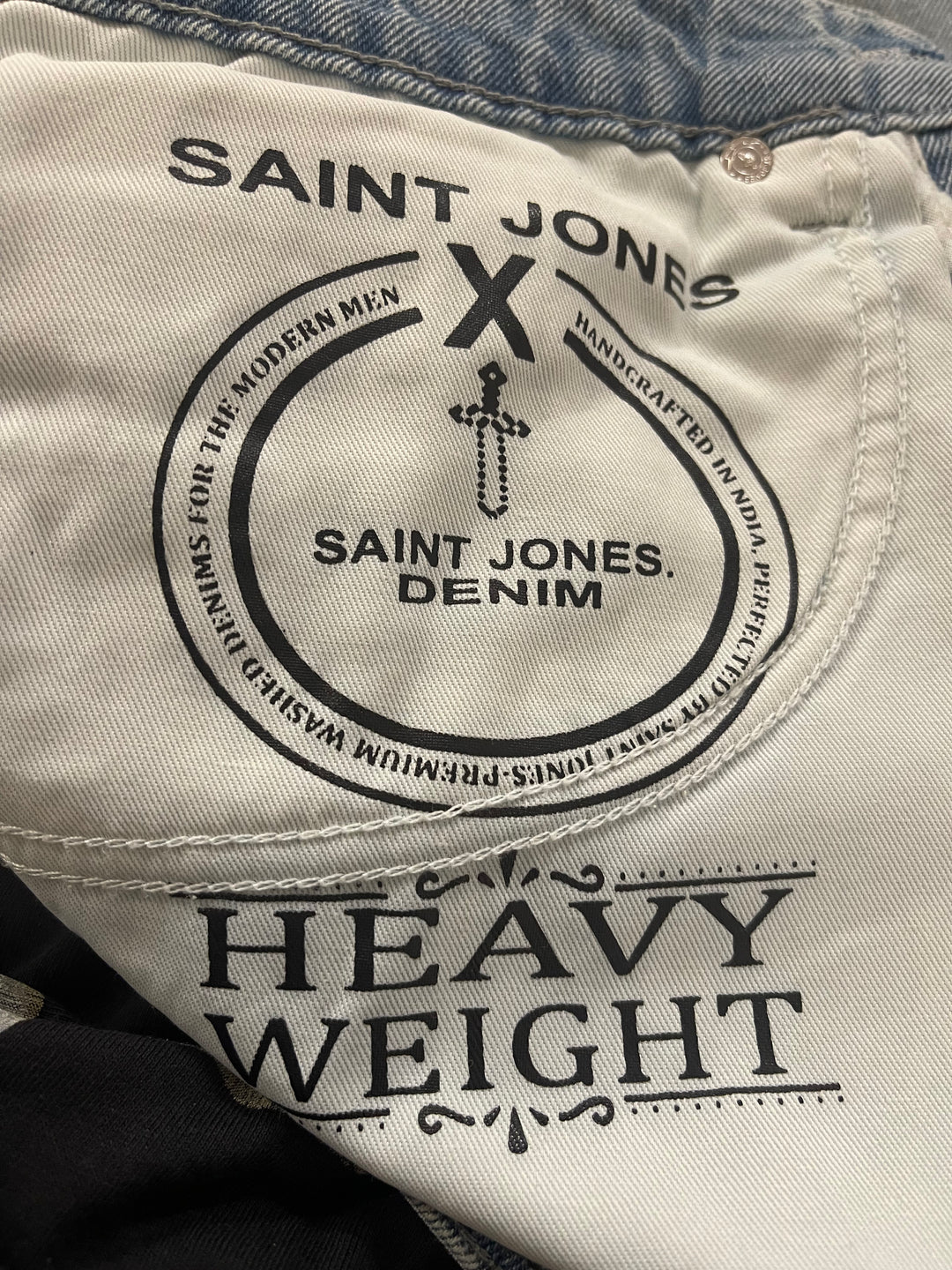 Men’s ice wash jeans