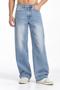 Men’s ice wash jeans