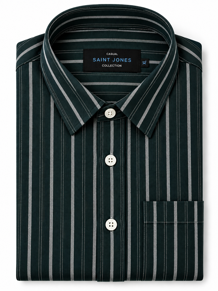 Oxford blue stripes shirt