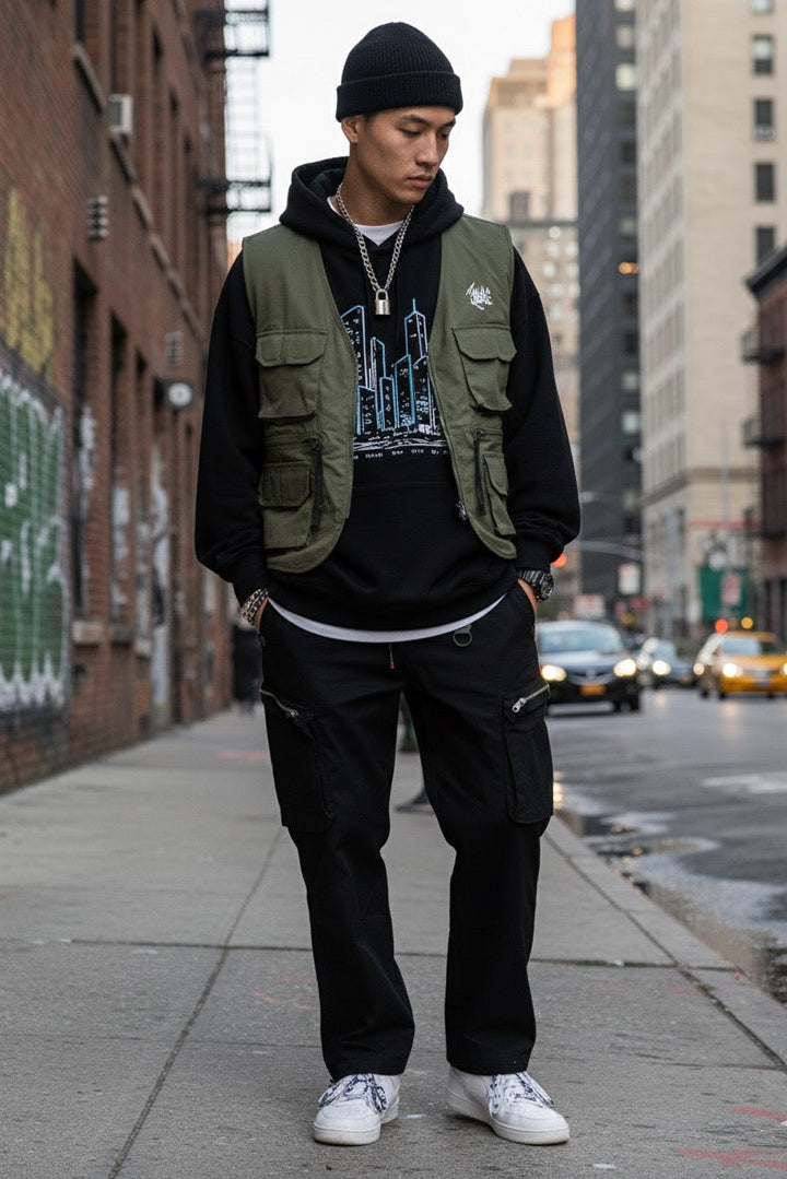 Ribstop rock baggy cargo.