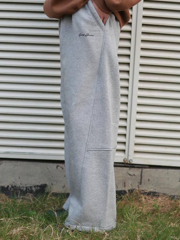 Men's Grey Fleece Baggy Sweatpants