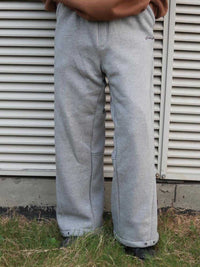 Men's Grey Fleece Baggy Sweatpants