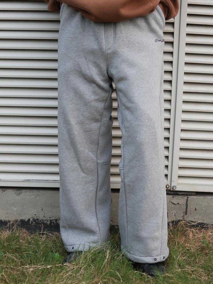 Men's Grey Fleece Baggy Sweatpants