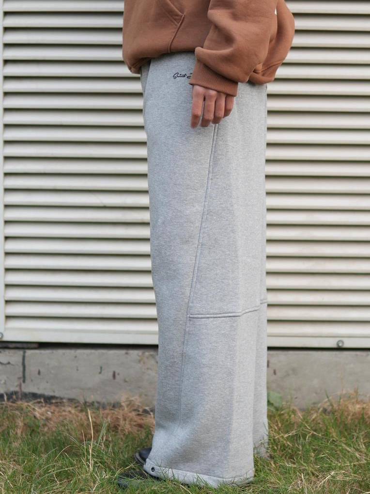 Men's Grey Fleece Baggy Sweatpants