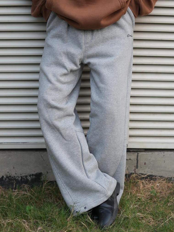 Men's Grey Fleece Baggy Sweatpants