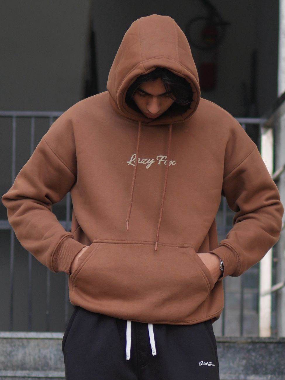 Cool Astronaut Hoodie Brown