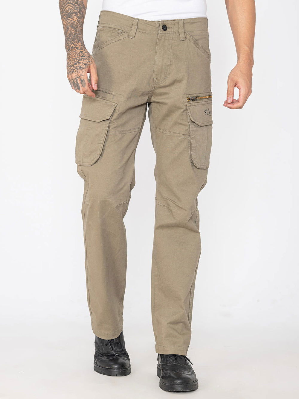 Khaki COTTON CARGO 8-POCKETS - St.Jones