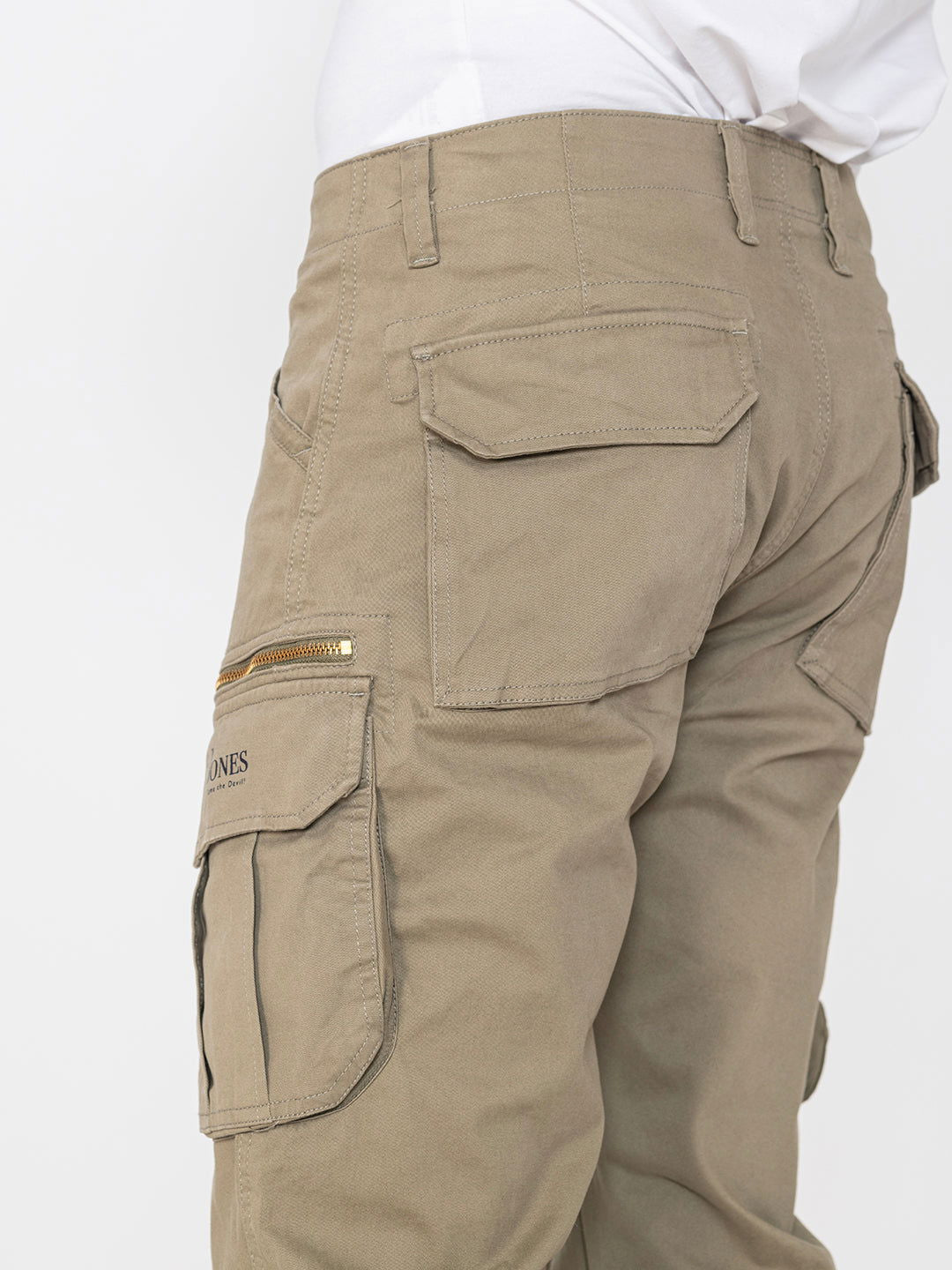 Khaki COTTON CARGO 8-POCKETS - St.Jones