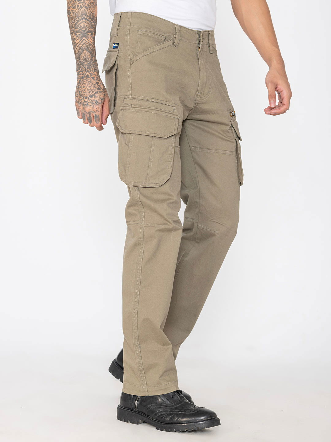 Khaki COTTON CARGO 8-POCKETS - St.Jones