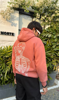 LAZYFOX SKELETON HOODIE-PINK - St.Jones