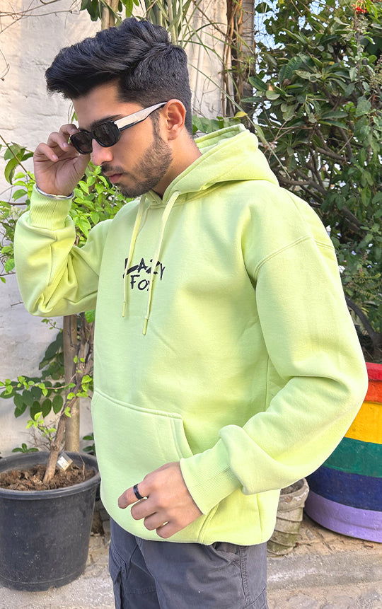 LAZYFOX TEDDY HOODIE-NEON - St.Jones