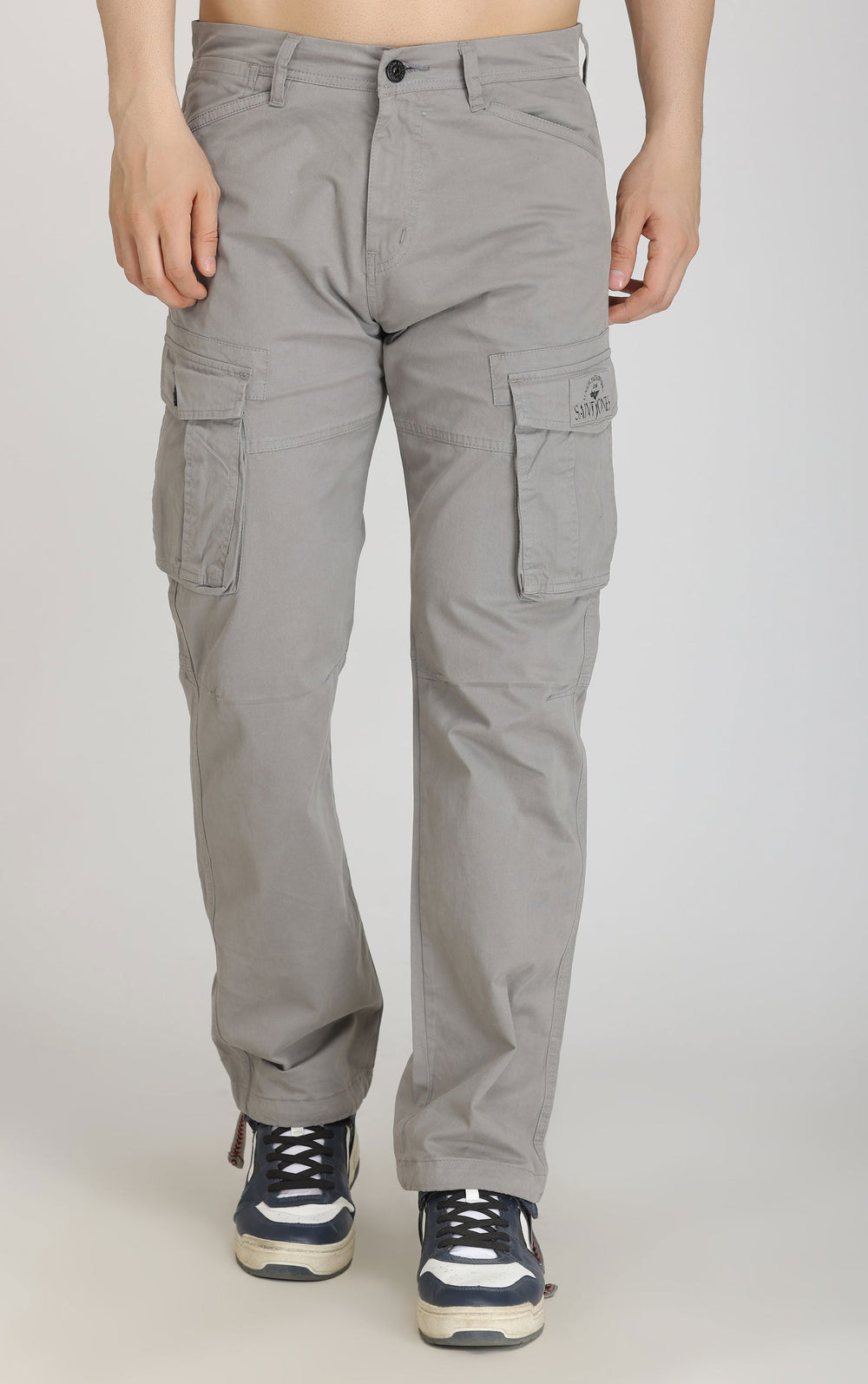 Light grey COTTON CARGO 6-POCKETS - St.Jones