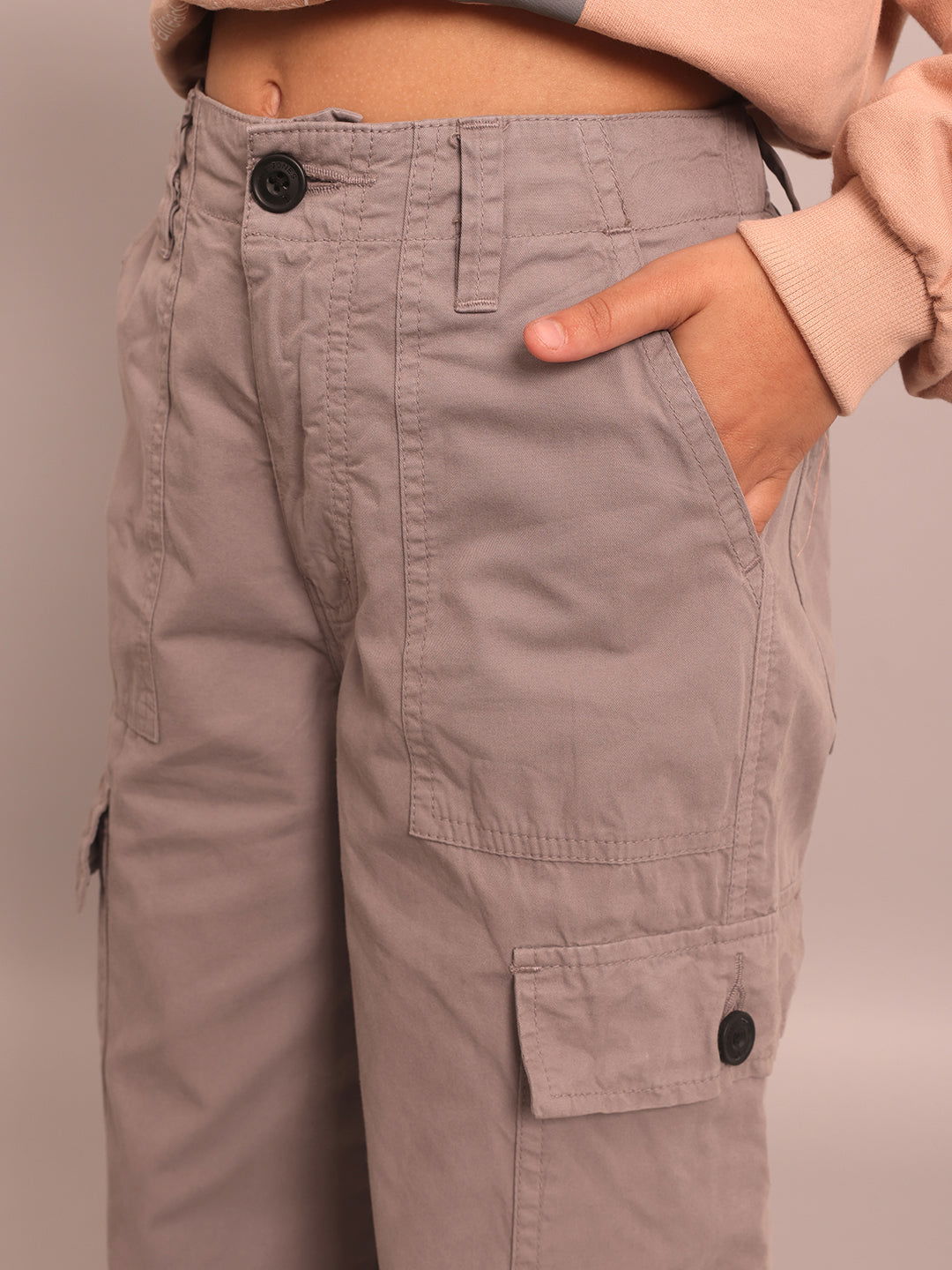 Light grey cargo pants - St.Jones