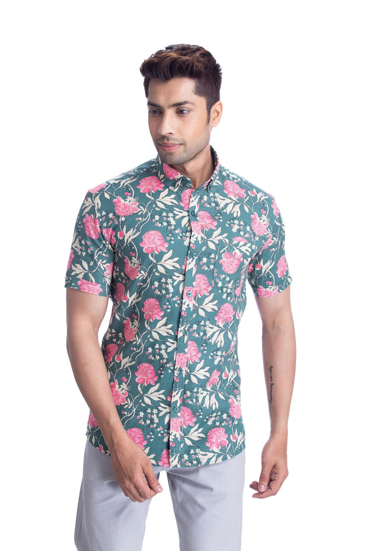 MEN CASUAL  half sleeve shirt - St.Jones