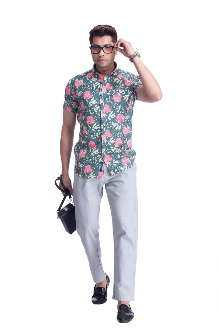 MEN CASUAL  half sleeve shirt - St.Jones