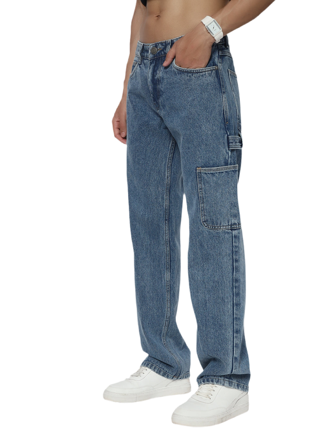 MEN'S CARPENTER JEANS-BLUE - St.Jones