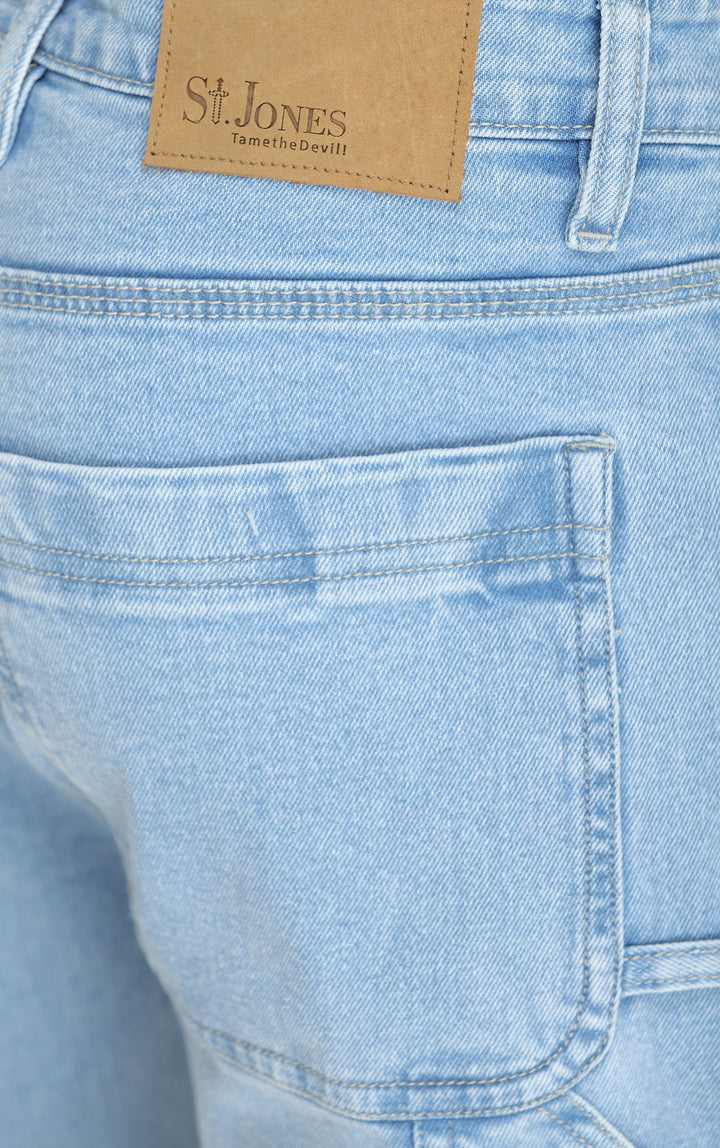 MEN'S CARPENTER JEANS-Ice Blue - St.Jones