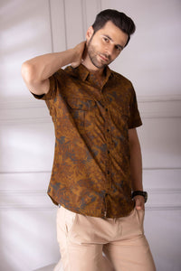 Men Cargo Half sleeves Floral Shirt - St.Jones