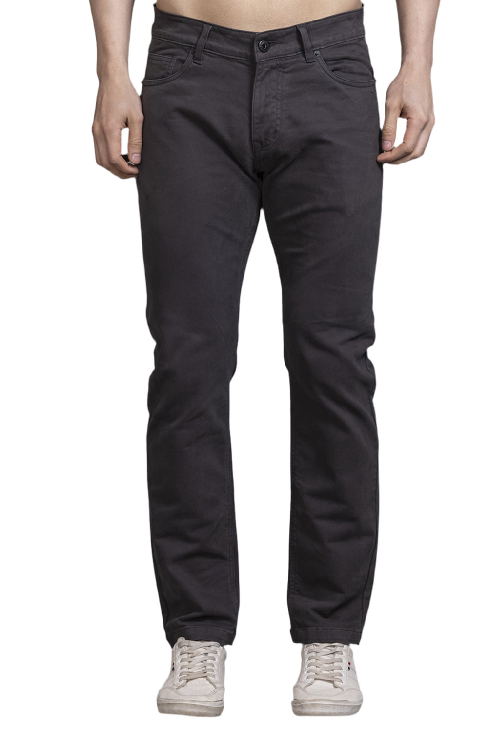 Men Colored jeans Slimfit-Dark grey - St.Jones