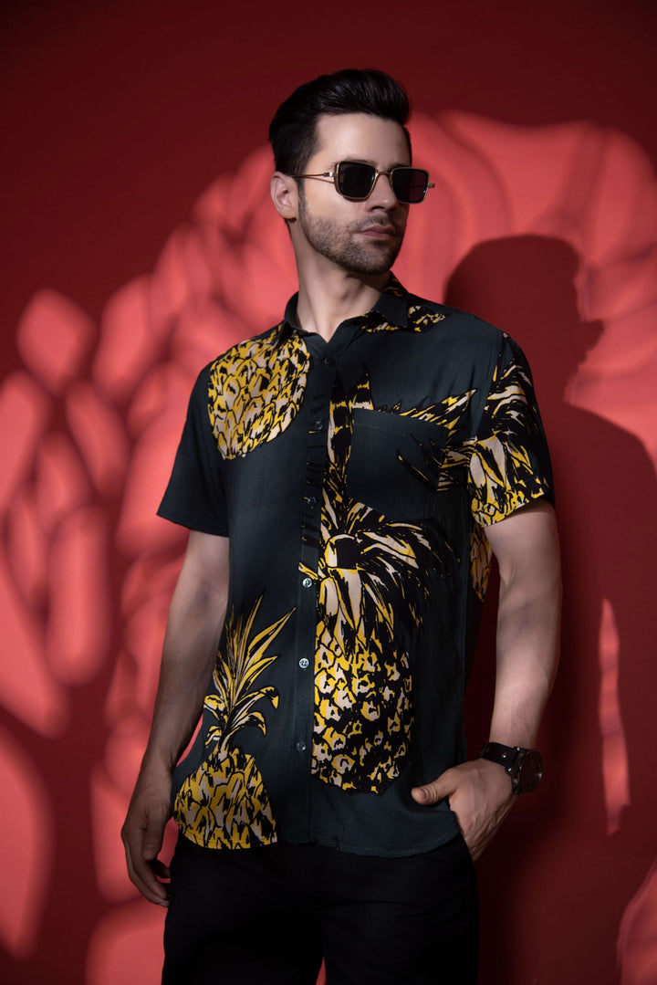 Men Pineapple half sleeve shirt - St.Jones