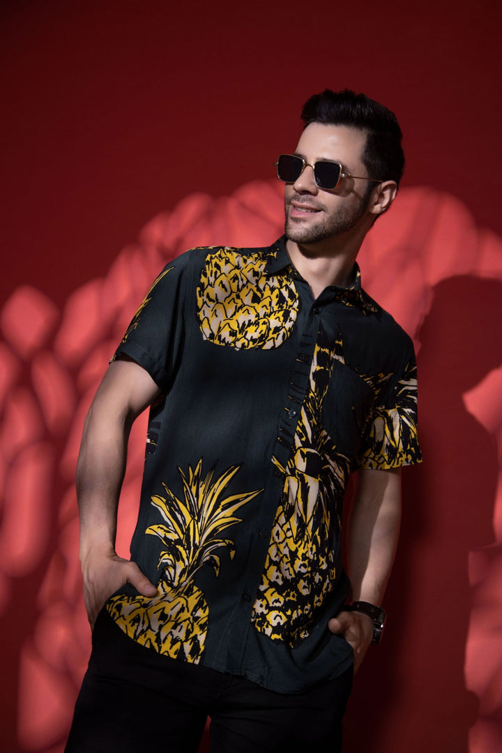 Men Pineapple half sleeve shirt - St.Jones