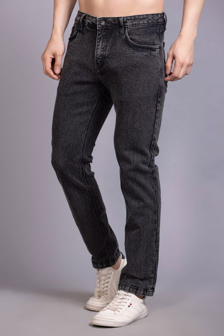 Men Slimfit Charcoal Grey Jeans - St.Jones