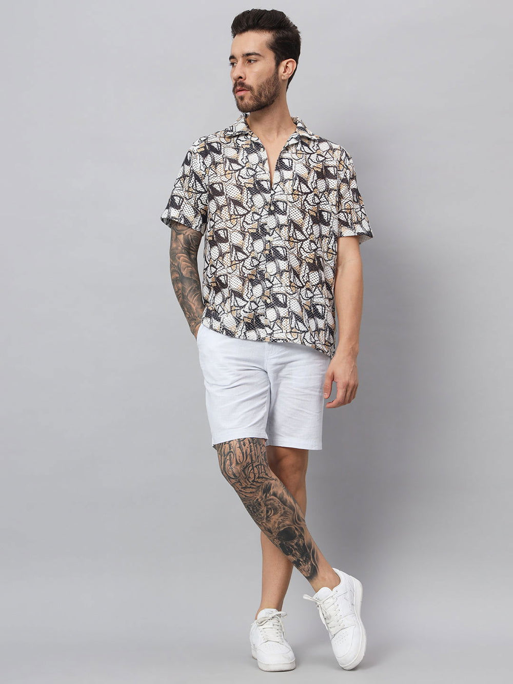 Men printed Half shirt - St.Jones