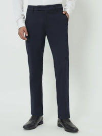 NAVY BLUE SLIM TROUSERS - St.Jones