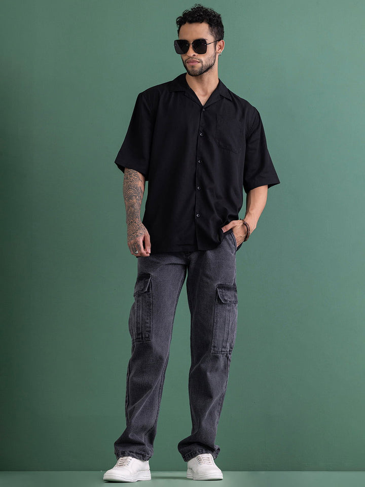 NEW CARGO DENIMS-CHARCOAL GREY - St.Jones