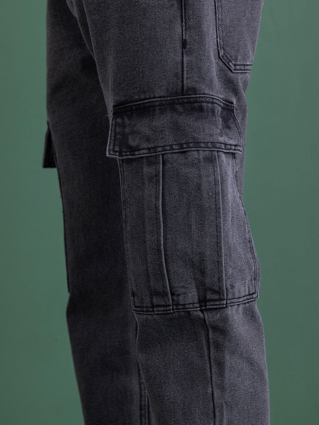 NEW CARGO DENIMS-CHARCOAL GREY - St.Jones