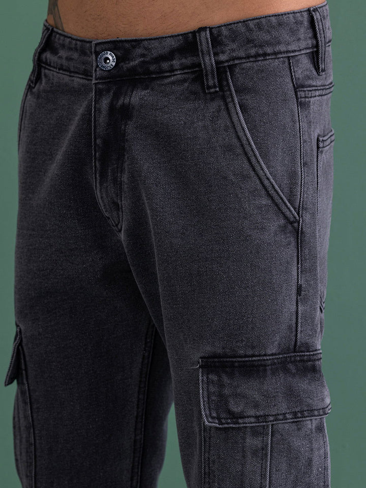 NEW CARGO DENIMS-CHARCOAL GREY - St.Jones