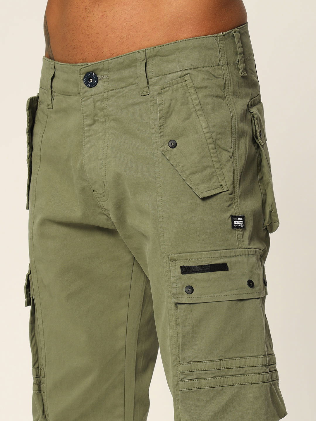 NEW RIVETS CARGO OLIVE - St.Jones