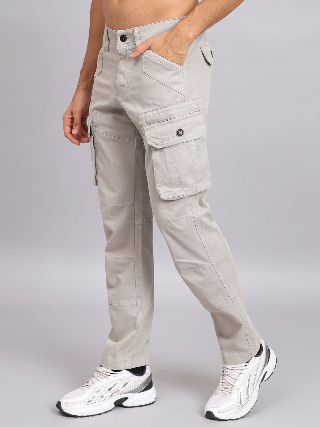 ORGANIC COTTON SLIM CARGO PANTS - St.Jones