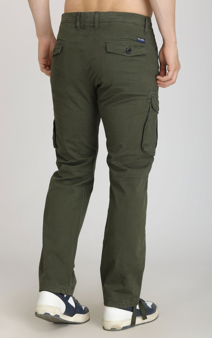 Olive GREEN COTTON CARGO 6-POCKETS - St.Jones