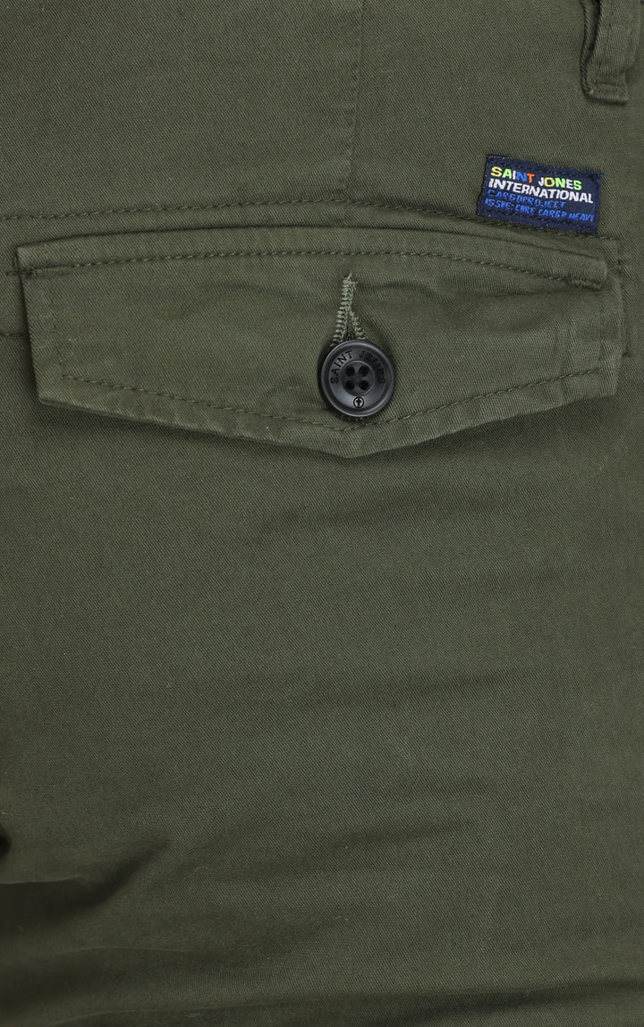 Olive GREEN COTTON CARGO 6-POCKETS - St.Jones