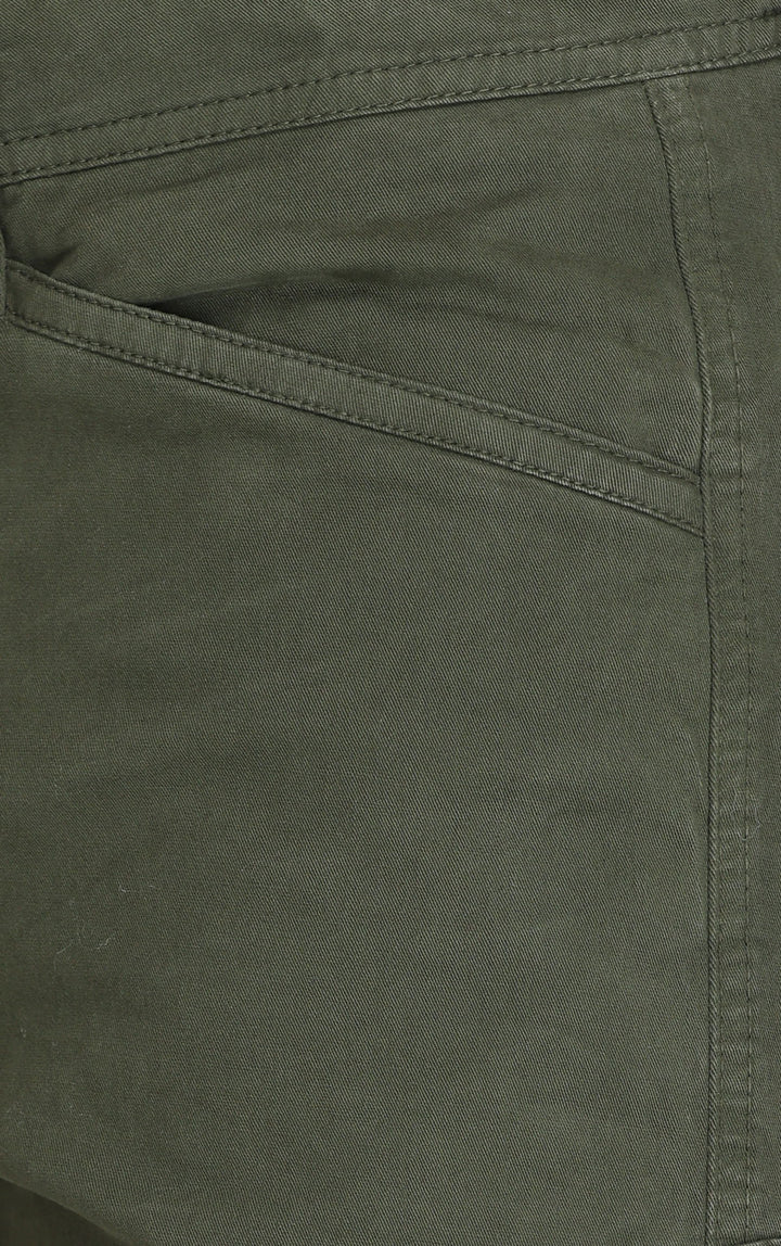 Olive GREEN COTTON CARGO 6-POCKETS - St.Jones