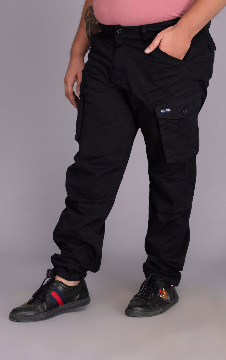 PLUS SIZE CARGO-BLACK - St.Jones