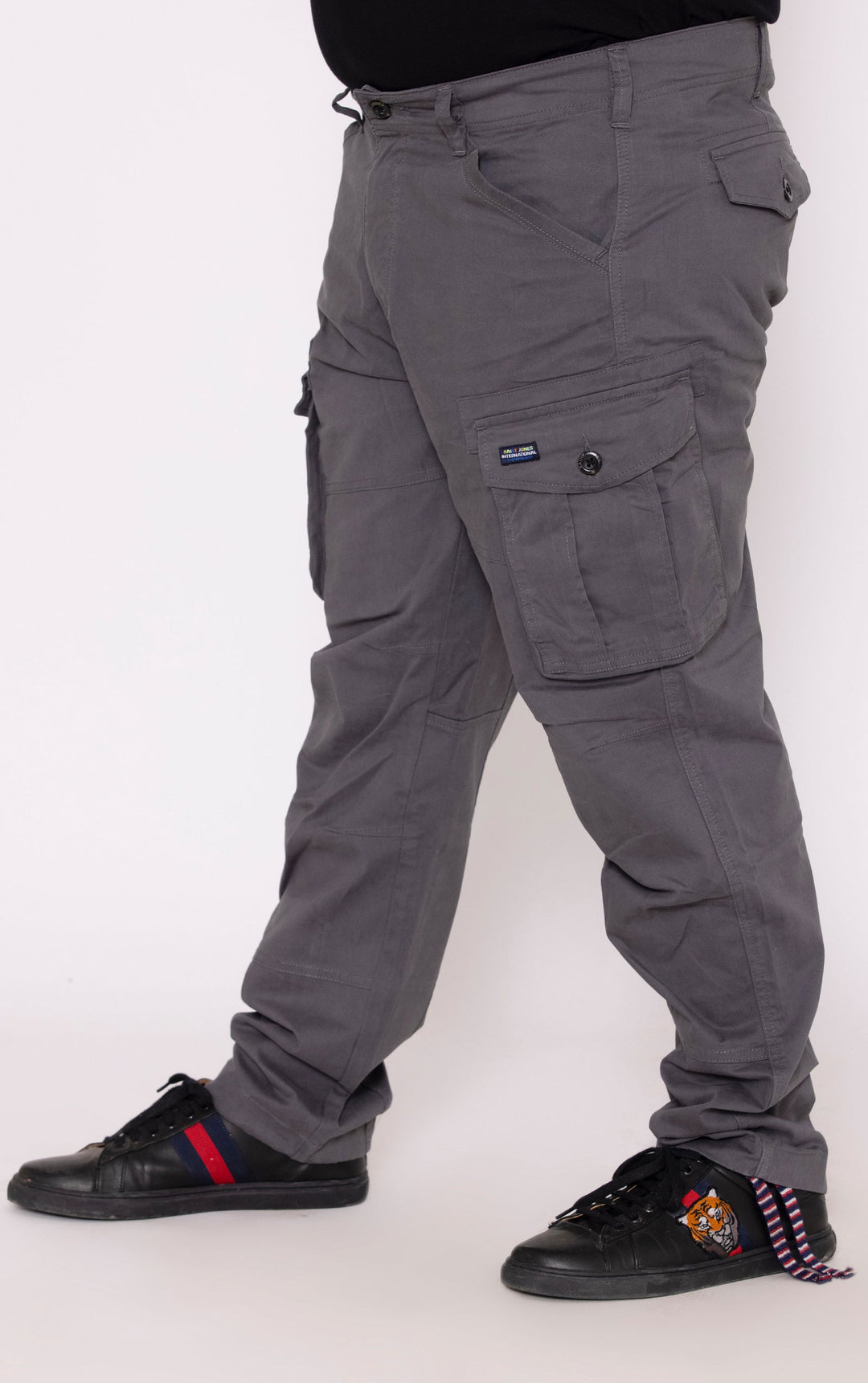 PLUS SIZE CARGO-grey - St.Jones