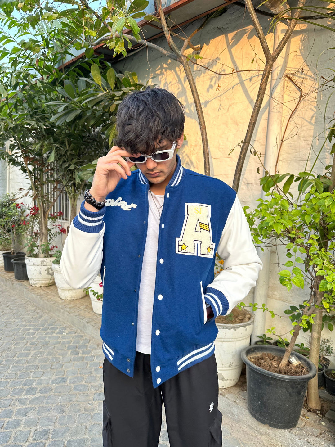 ROYAL BLUE VARSITY JACKET - St.Jones