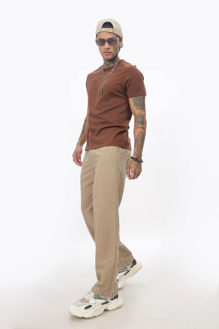 SAINTJONES-BEIGE LINEN PANTS - St.Jones