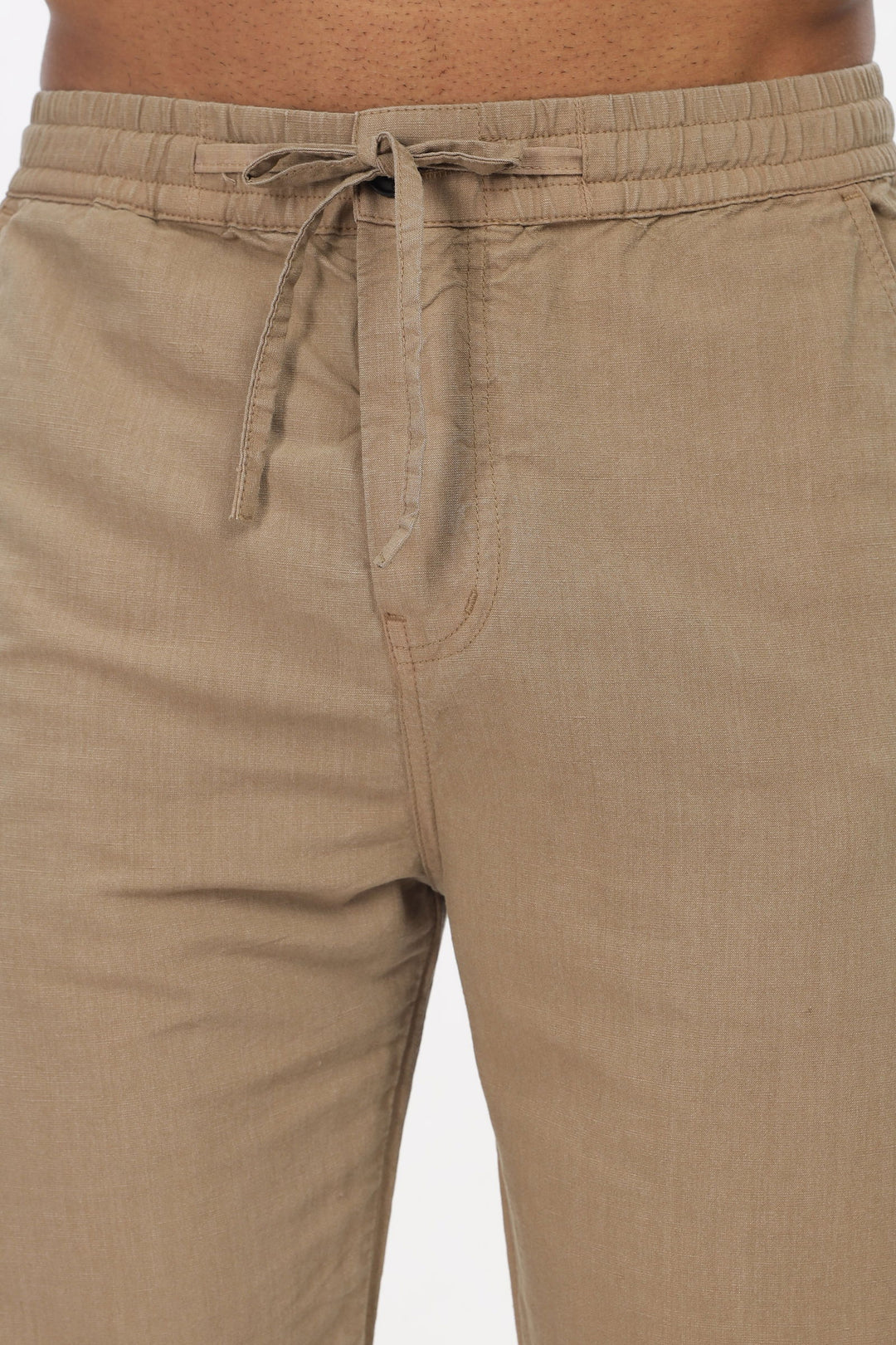 SAINTJONES-BEIGE LINEN PANTS - St.Jones