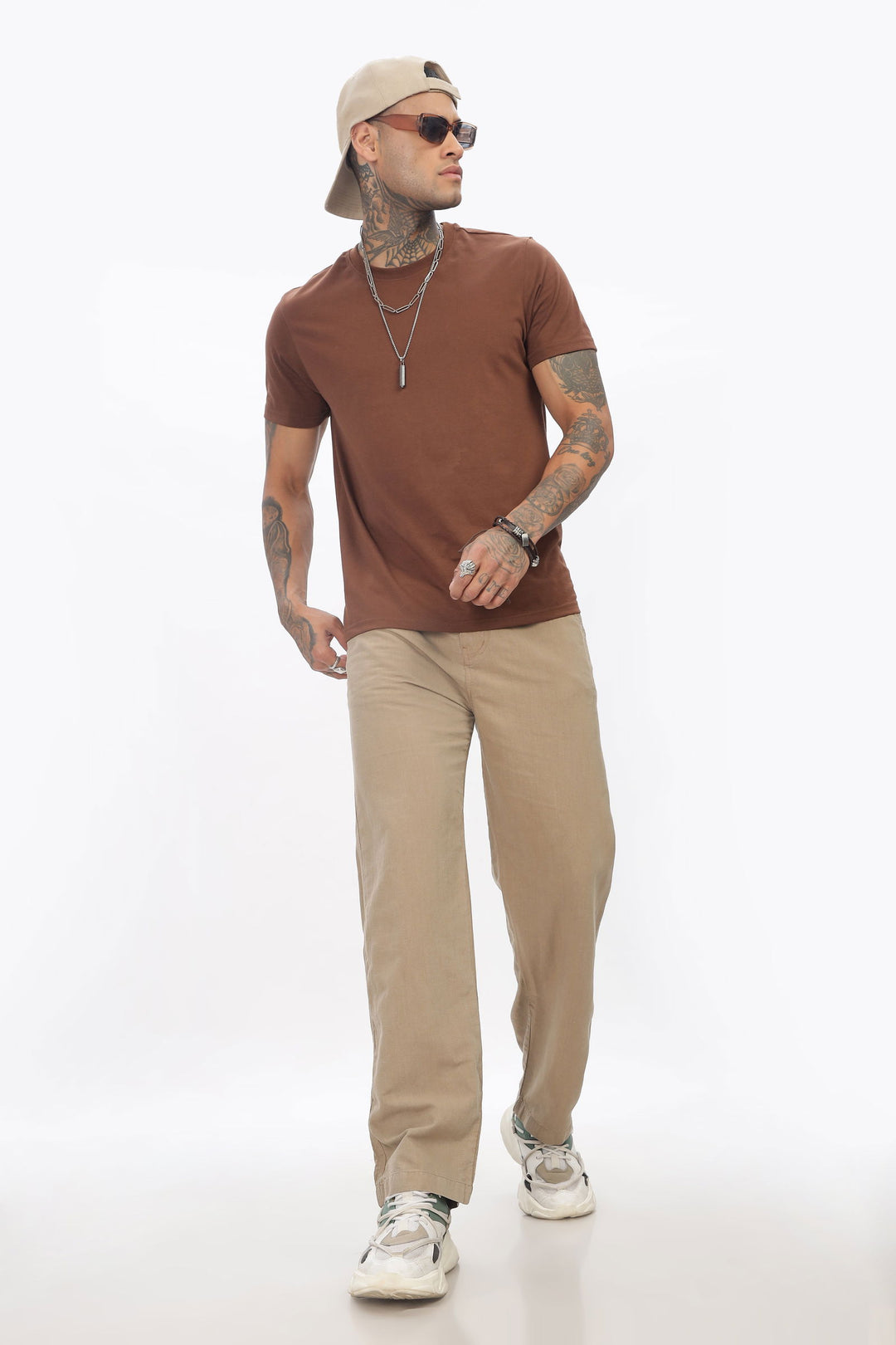 SAINTJONES-BEIGE LINEN PANTS - St.Jones