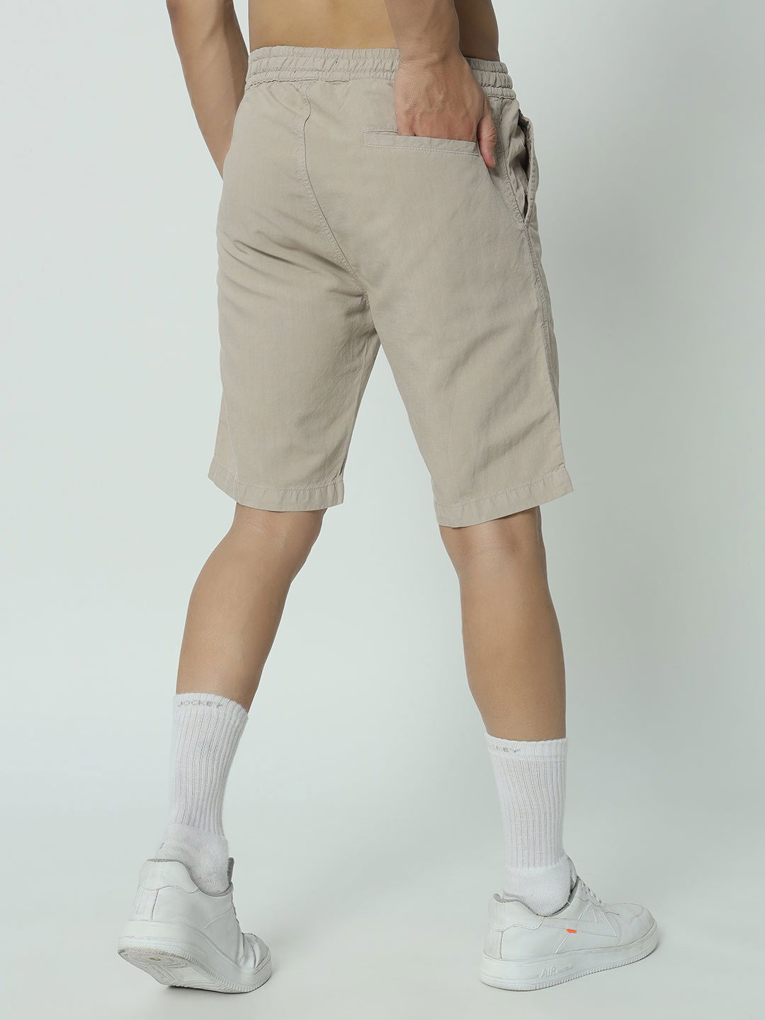 SAINTJONES-BEIGE LINEN SHORTS - St.Jones