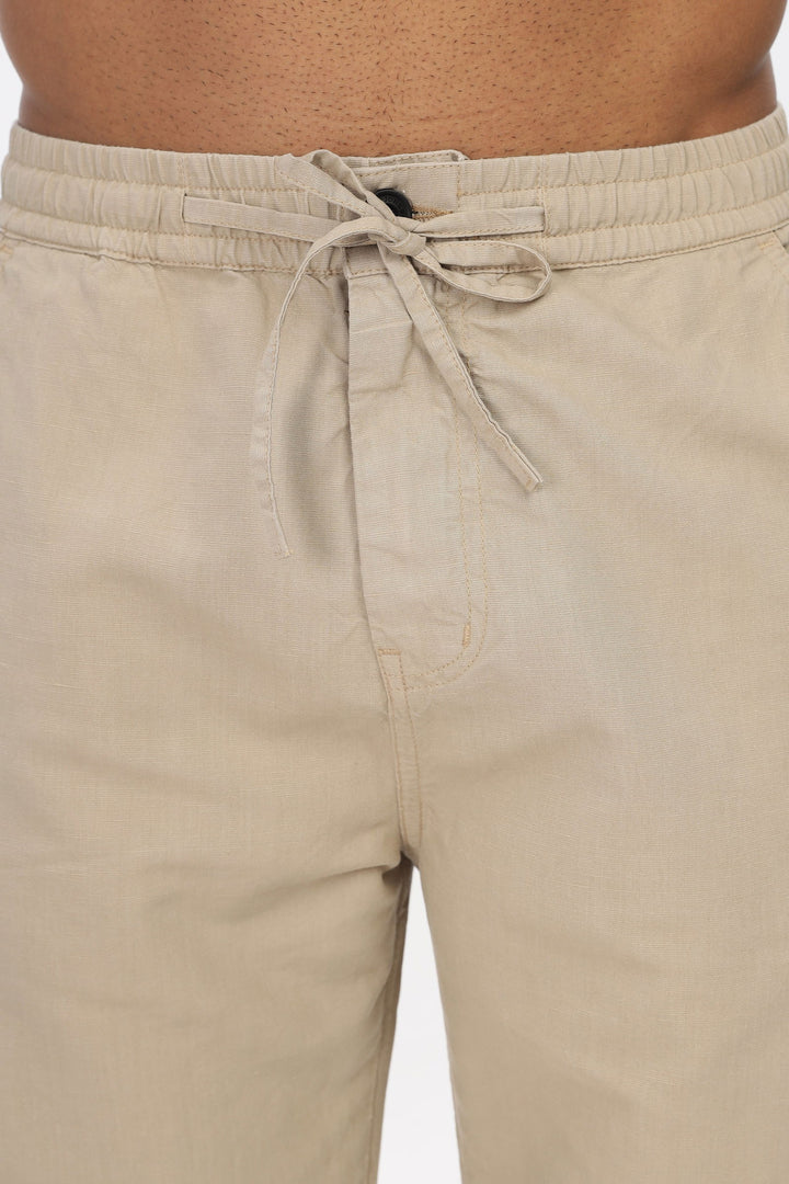 SAINTJONES-CREAM LINEN PANTS - St.Jones