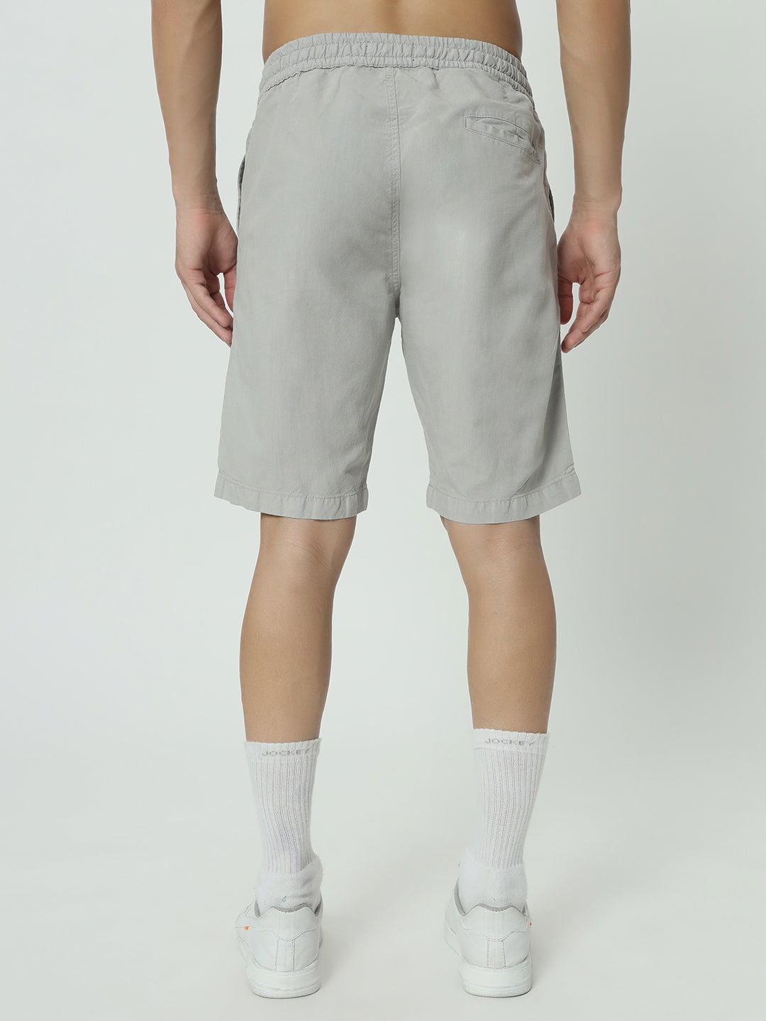 SAINTJONES-GREY LINEN SHORTS - St.Jones